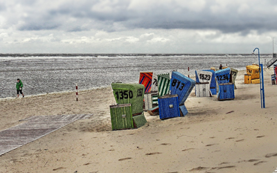 Entspannung am weitläufigen Strand von Tossens mit frischer Nordseeluft